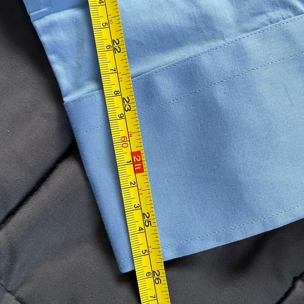 Le Vinas Blue Long Sleeve Dress Shirt Contemporary Fit 17-17.5 - Picture 7 of 11